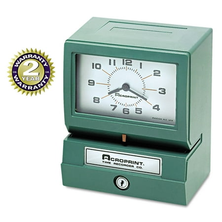 Acroprint® Time Recorder Model 150 Analog Display Automatic Print Time Clock