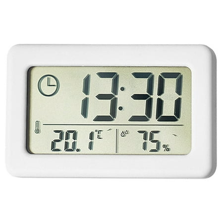 Atomic Clock with Outdoor and Indoor Temperature - Self-Setting Alarm Day Digital Clock Large Dispaly, Operated Wall Clocks or Desk Clocks for Bedroom,Livingroom,Office,