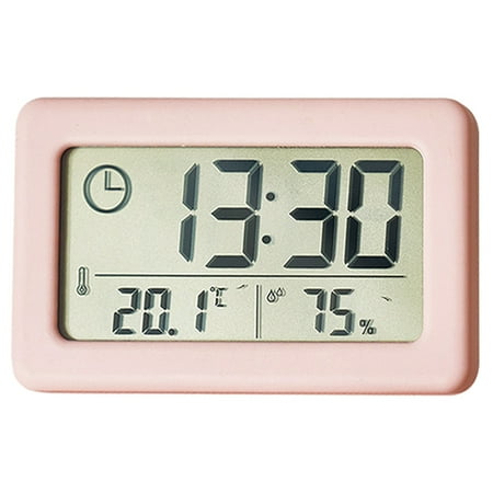 Atomic Clock with Outdoor and Indoor Temperature - Self-Setting Alarm Day Digital Clock Large Dispaly, Operated Wall Clocks or Desk Clocks for Bedroom,Livingroom,Office,,red，G188550