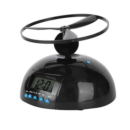 Avdolw Innovative Rotating Flying Alarm Clock with Helicopter Design - Wake Up Excitement for Heavy Sleepers and Kids, Multipurpose Vibrating Alarm Clock for Bedroom, Office, Home, and School