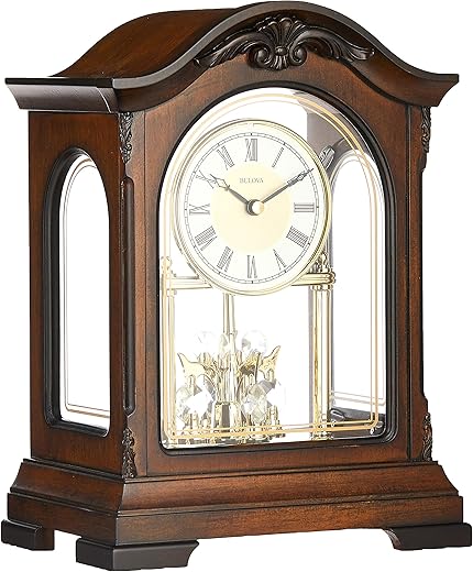 Bulova B1845 Durant Chiming Clock, Walnut