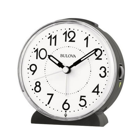 Bulova Model B1868 ORACLE Alarm clock with both beeping and flashing-light alarms