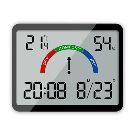 BUYISI Multifunction Temperature Electronic Clock Lcd Display With Temperature And Date