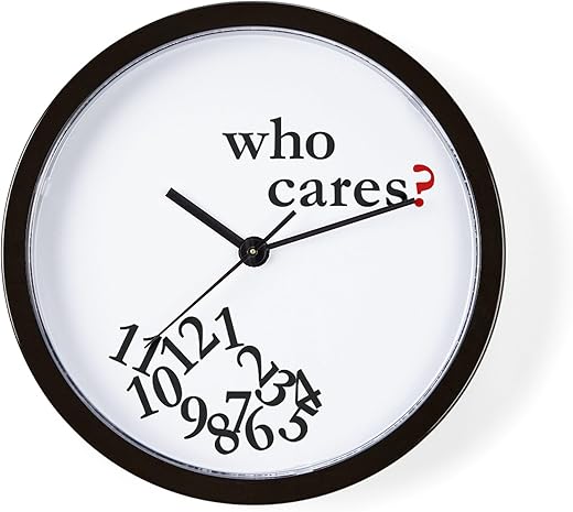 CafePress Who Cares? Unique Decorative 10 Wall Clock