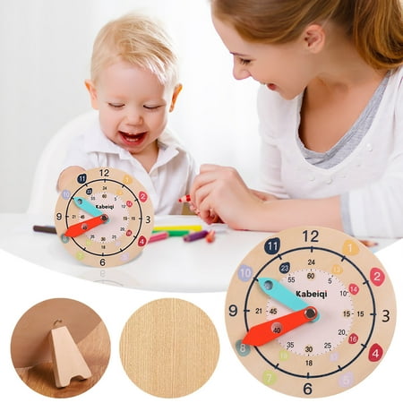 Children's Clock Teaching To Help Children Learn Analog And Digital Time. Children, Families, Preschool Education, Classroom Education Toys for Men Women Kids Mothers Day Gifts