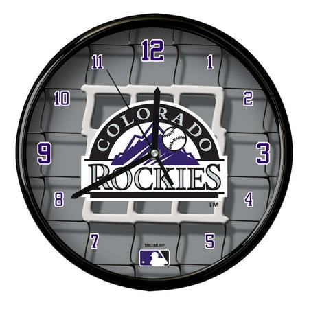 Colorado Rockies 12'' Team Net Clock