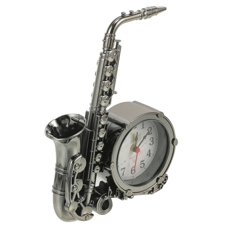 Creative Saxophone Shaped Alarm Clock Decorations for Kitchen Living Room Student