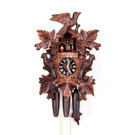 Cuckoo Clock Seven Leaves, three Birds