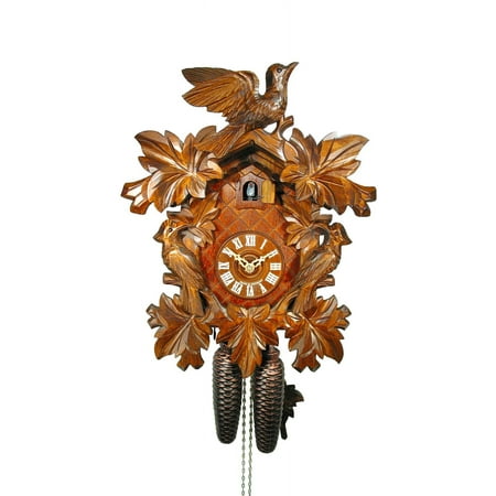 Cuckoo Clock Seven Leaves, three Birds 2.0104.01.C