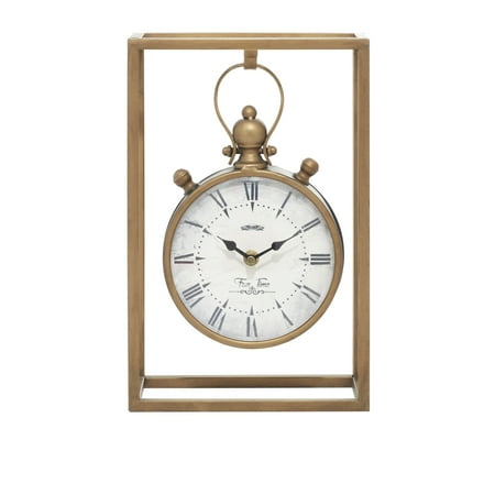 DecMode 13 Bronze Metal Standing Stopwatch Clock