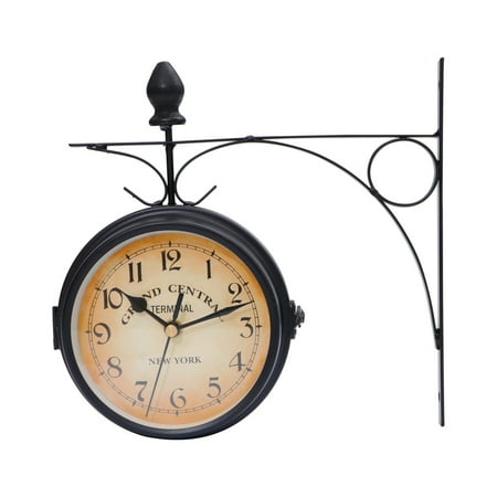 Double-sided Wall Clock Digital European Style Bedroom Farmhouse for Home Child Banquet