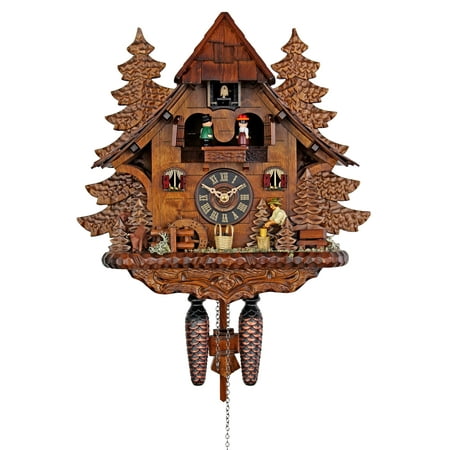 Engstler Quartz Cuckoo Clock - The Successful Fisherman