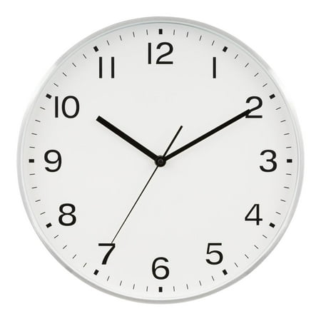 Equity 46021 13-inch Brushed Metal Analog Quartz Wall Clock