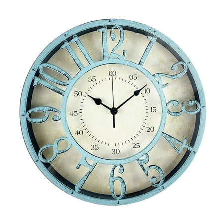 Extra Large Wall Clock Quality Quartz Silent Non Ticking, Battery Operated for Home/Living Room/Over Fireplace Beautiful Decorative Roman Numeral Stylish Clock