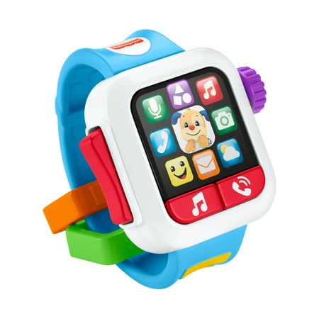 Fisher-Price Laugh & Learn Time to Learn Smartwatch Electronic Musical Toy for Infant & Toddler