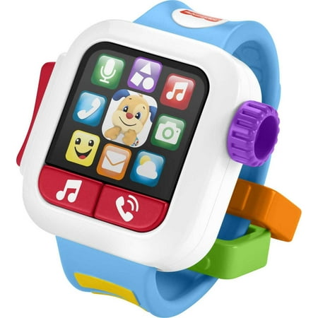 Fisher-Price Laugh & Learn Time to Learn Smartwatch Musical Learning Toy for Baby & Toddler