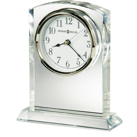 Flaire Table Clock 645-713 – Glass Crystal with Quartz Movement