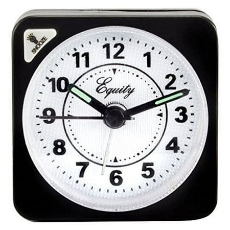 Geneva/Advance Clock 3076AT Quartz Cube Alarm Clock, Black