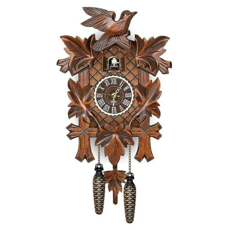 German Black Forest Cuckoo Clock Retro Nordic Style Wooden Cuckoo Wall Clock Living Room Household