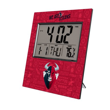 Houston Texans 2024 Illustrated Limited Edition Digital Desk/Wall Clock