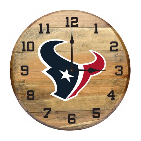 Houston Texans Imperial Oak Barrel Clock