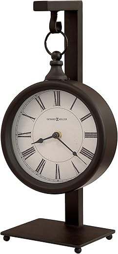 Howard Miller Kooskia Mantel Clock 547-721 – Windsor Cherry with Quartz & Dual-Chime Movement