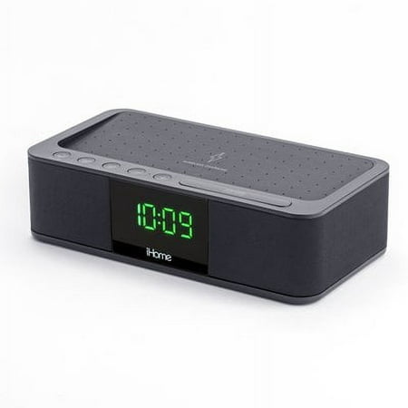 iHome Wireless Charging Alarm clock with Dual Charging