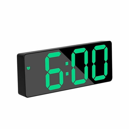 ionze LED Digital Wall Clock Electronic Alarm Clock Simple Style Wall Mount Clock (G)