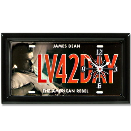 J Dean Live For Today License Plate Clock