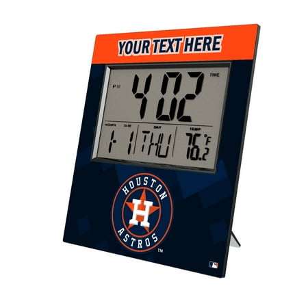 Keyscaper Houston Astros Personalized Digital Desk Clock