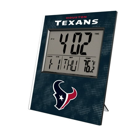 Keyscaper Houston Texans Cross Hatch Digital Desk Clock