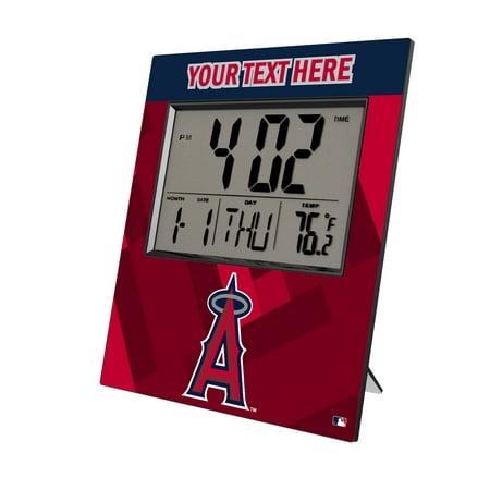 Keyscaper Los Angeles Angels Personalized Digital Desk Clock