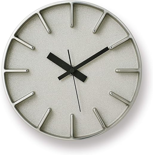 Lemnos AZ-0116 Wall Clock, Analog, Edge Clock, Aluminum, Lemnos Diameter: 7.1 inches (18 cm)