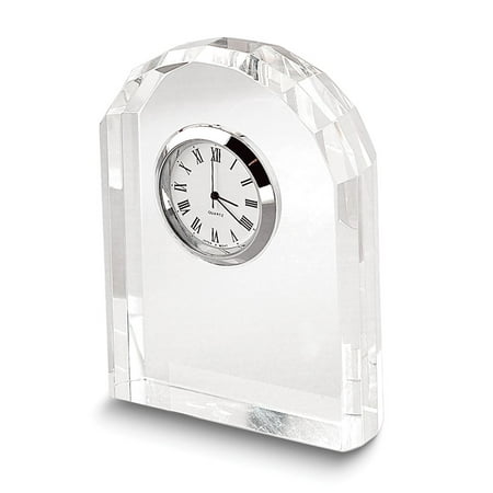 Optic Crystal Arch Quartz Desk Clock #Q-GM4244