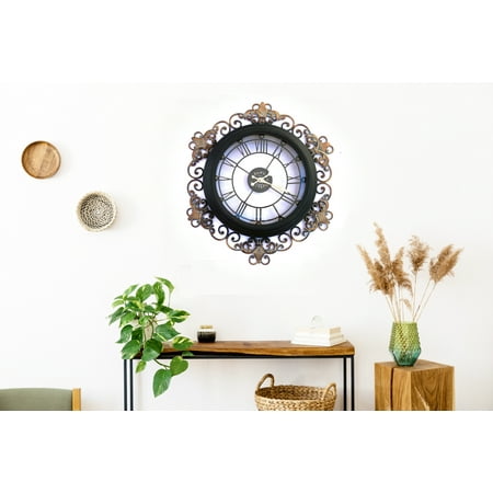 Oversize Iron Ornate Wall Clock…