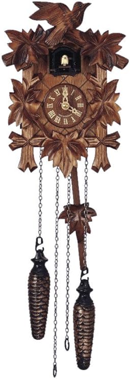 Quartz Cuckoo Clock 5 Leaves, Bird, with Music SC Q 70/9