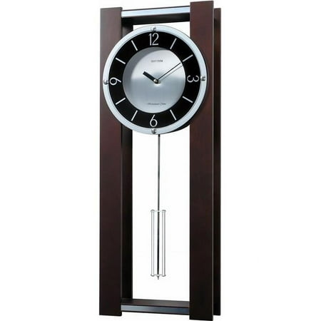 Rhythm CMJ541UR06 Wsm Espresso ll Wooden Musical Clock