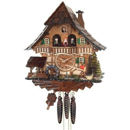 River City Clocks One Day Musical Cuckoo Clock Cottage