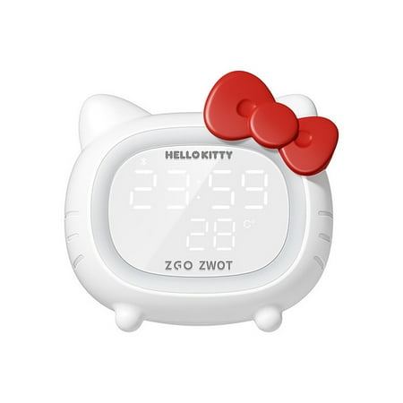 Sanrio Bluetooth Audio Hello Kitty Kids Alarm Clock LED Ambient Light Multifunctional KT Cat Speaker