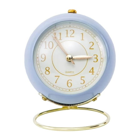 Tdoenbutw Alarm Clocks for Bedrooms Desk Bedroom Room Alarm Clocks for Shelf Metal Office Gold Vintage Decor Small Clock Living Clocks Table Clock Sunrise Alarm Clock Alarm Clock for Heavy Sleepers