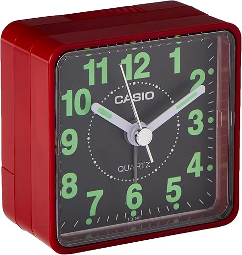 TQ140 Travel Alarm Clock - Red