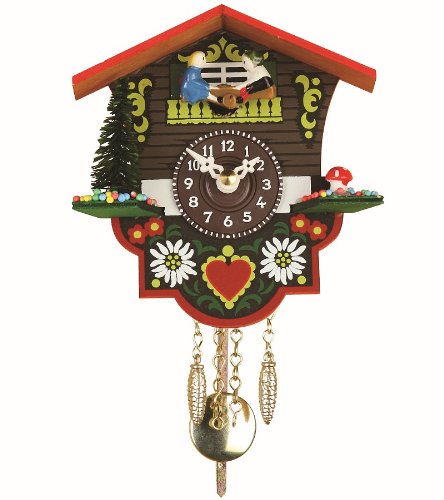 Trenkle Small Black Forest Clock Swiss House Height 4.7 inch TU 26 PW