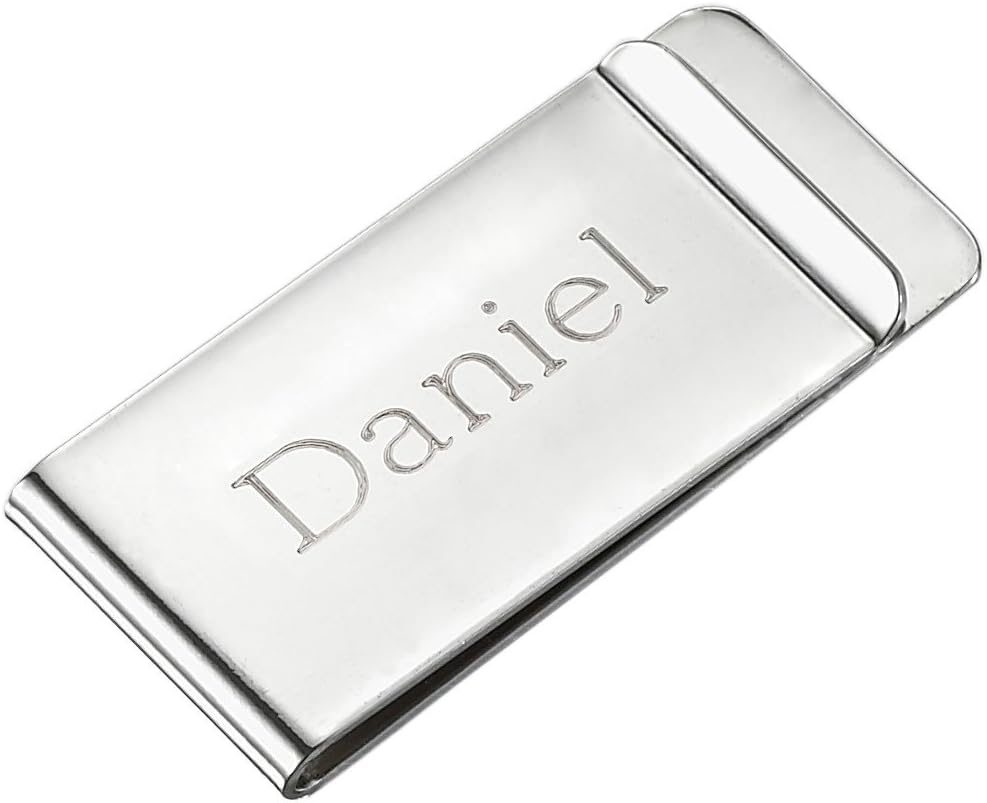 Visol Personalized Stainless Steel Money Clip with Custom Engraving