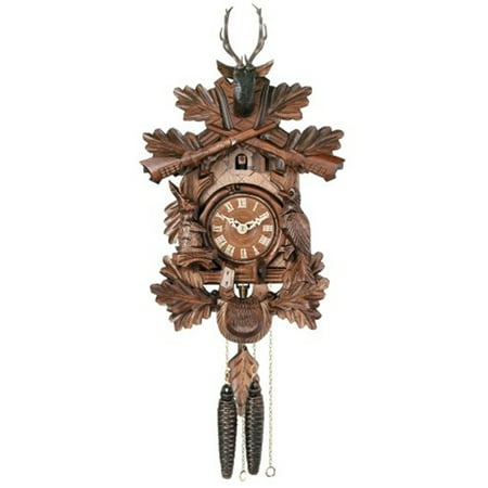 16 Hunter's Cuckoo Clock with Live Animals