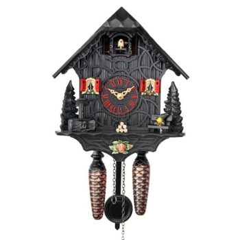 HerrZeit by Adolf Herr Quartz Cuckoo Clock - Black Magic