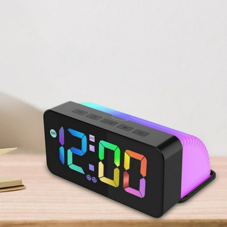 Alarm Clocks for Bedrooms Qwtwty Smart Alarm Clock Sound Control Energy Saving Bright LED Clock USB Charging Mute Walking Time Without Disturbing Sleep Alarm Clock On Clearance