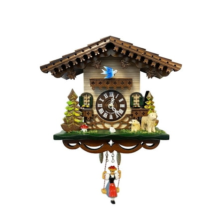 Alexander Taron 7.5 Engstler Battery-Operated Mini Size Cuckoo Wall Clock