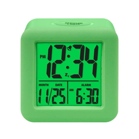 amousa Equity By La Crosse Soft-Cube LCD Alarm Clock With Smart Light