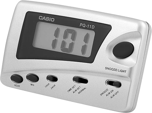 Casio Digital Traveler's Alarm Clock Snooze LED #PQ-11D-8RDF