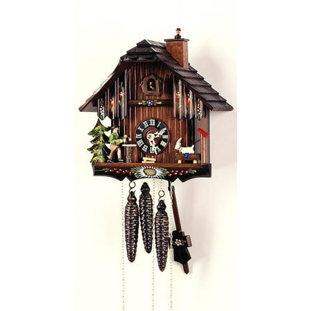 Cuckoo Clock Black Forest House, Goat, Chimney Sweep 3.0306.10.C